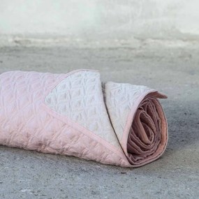 Κουβερλί Υπέρδιπλο (220x240) 2 Όψεων Nima Layers Rombo Shell Salmon/Linen