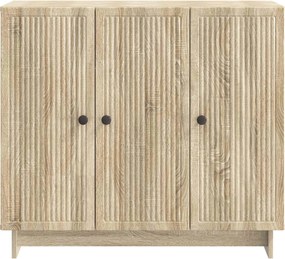 vidaXL Πλαϊνό γραφείο Sonoma Δρυς 89 x 34,5 x 80 εκ Επεξεργασμένο Ξύλο