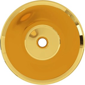vidaXL Νιπτήρας Χρυσός 42 x 14 εκ. Κεραμικός