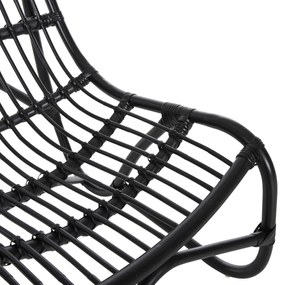 ΠΟΛΥΘΡΟΝΑ GRINN HM9815.02 ΡΑΒΔΟΙ RATTAN ΣΕ ΜΑΥΡΟ 56,5x73,5x79,5Υ εκ. - HM9815.02