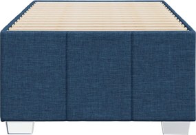 vidaXL Σκελετός Κρεβατιού Χωρίς Στρώμα Μπλε 90x200 εκ. Υφασμάτινο
