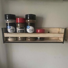 Intra απο ξύλο plywood 3mm-4mm πάχος - Πλωτό ράφι μπαχαρικών Δίασταση 30x30 cm Intraeaxys-m1ddqyd1