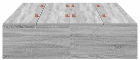 vidaXL Σκελετός Κρεβατιού Γκρι sonoma 120 x 190 cm Επεξεργασμένο ξύλο