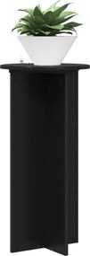 vidaXL Βάση φυτών 2 τεμ. Μαύρο 40 x 40 x 80 cm Επεξεργασμένο Ξύλο