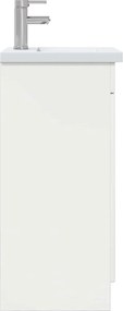 vidaXL Καθρέφτης μπάνιου με νιπτήρα Λευκό 42 x 40 x 84,5 εκ