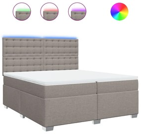 ΚΡΕΒΑΤΙ BOXSPRING ΜΕ ΣΤΡΩΜΑ TAUPE 200X200 ΕΚ. ΥΦΑΣΜΑΤΙΝΟ 3292913