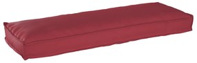 vidaXL Μαξιλάρι Παλέτας για Παγκάκι Κόκκινο 120x40x8 εκ. Φανέλα