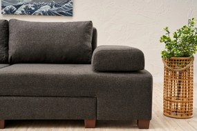 3-Seat Sofa-Bed Perenna Linen - Anthracite Anthracite