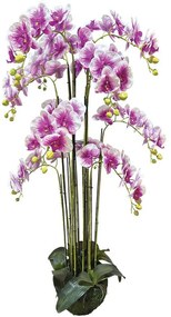 Τεχνητό Φυτό Ορχιδέα 04-00-94371-3 135cm Multi Marhome Πλαστικό, Ύφασμα