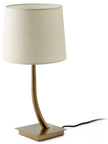 Επιτραπέζιο Φωτιστικό - Πορτατίφ Rem 29685-05 E27 max 15W Bronze - Beige Faro Barcelona Aluminium, Textilene