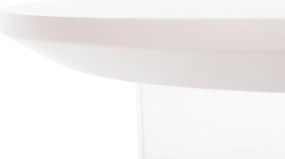 ΤΡΑΠΕΖΙ ΣΑΛΟΝΙΟΥ ACRYLON HM9779.01 HPL ΛΕΥΚΟ ΜΑΡΜΑΡΟ-ΑΚΡΥΛΙΚΟ ΠΟΔΙ Φ40x41Υεκ.