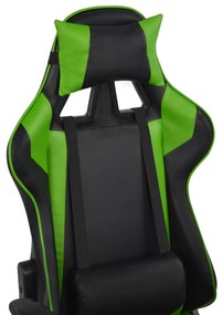 ΠΟΛΥΘΡΟΝΑ GAMING RACING HM1056.03 ΜΑΥΡΟ - ΠΡΑΣΙΝΟ PU 67x70x134 εκ. (1 Τεμμάχια)