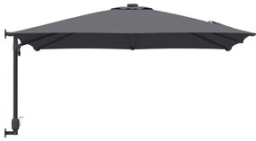vidaXL Ομπρέλα Κήπου Ανθρακί, Μαύρο 248.5 x 247.5 x 160 εκ.