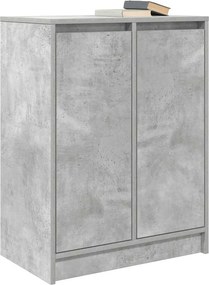 vidaXL Ντουλάπι Γκρι Σκυροδέματος 57x34x76 εκ. Επεξεργασμένο Ξύλο