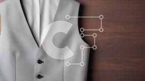 Intra Συλλεκτικό Ξύλινο Παζλ Plywood  4mm - Κομψό γκρι γιλέκο σε ξύλινη επιφάνεια Σε Ξύλινο Κουτί - Διαστάσεις Puzzle: 10x10 cm – 25 κομμάτια