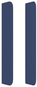 Κεφαλάρι με Πτερύγια Μπλε 203x16x118/128 εκ. Υφασμάτινο - Μπλε