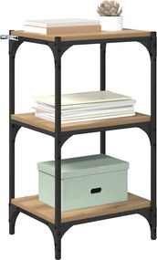 vidaXL Βιβλιοθήκη artisan δρυς 40 x 33 x 70,5 εκ.