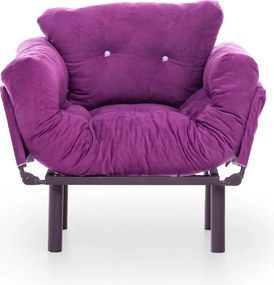 Πολυθρόνα Μοβ NITTA SINGLE 70x95x85