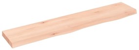 vidaXL Ράφι Τοίχου 100 x 20 x 4 εκ. από Ακατέργαστο Μασίφ Ξύλο Δρυός