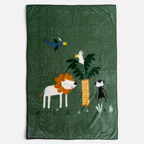 Κουβέρτα Βελουτέ Μονή (160x220) Nef-Nef Homeware Junior Jungle Mania