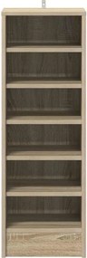 vidaXL Παπουτσοθήκη Sonoma Δρυς 31,5 x 35 x 90 εκ. από Επεξ. Ξύλο