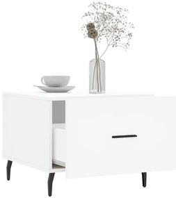 vidaXL Τραπεζάκι Σαλονιού Λευκό 50 x 50 x 40 εκ. από Επεξεργ. Ξύλο