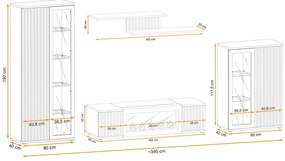 Swap XIX Σύνθεση Καφέ δρυς 280x180x40