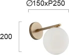 Απλίκα Τοίχου Viokef Glοbe 3094700