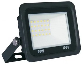 Προβολέας Band ZS Led 20W 6000K IP65 LED Floodlight Μαύρο 42-710062 BAND 42-710062 Μαύρο