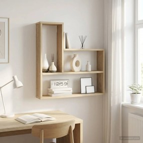VidaXL Ράφι Τοίχου Sonoma Δρυς 60 x 11 x 60 εκ.