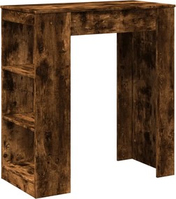 vidaXL Τραπέζι Μπαρ με Ράφια Δρυς 95x47x103,5 εκ. Επεξεργ. Ξύλο