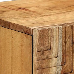 vidaXL Πλαϊνό γραφείο Καφέ 90 x 33,5 x 75 εκ Στερεό ξύλο μάνγκο