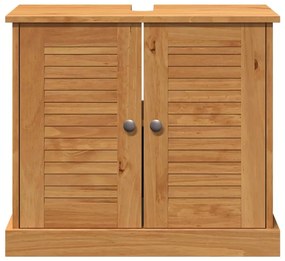 vidaXL Νιπτήρας VIGO καφέ μελί 67.5 x 34 x 59 εκ Μασίφ ξύλο πεύκου