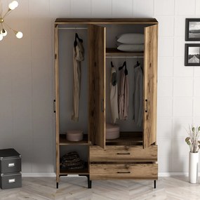 Τριφυλλη Ντουλαπα Καρυδια KUMSAL 47.5x80x201.4