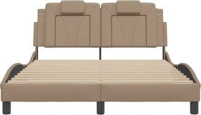 vidaXL Πλαίσιο Κρεβατιού Viana με LED Χωρίς Στρώμα 120x200 εκ.