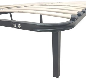 Σομιές μεταλλικός Amaso σε μαύρη απόχρωση 160x200x28εκ 160x200x28 εκ.