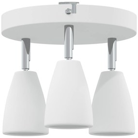 vidaXL Φωτιστικό Οροφής  3 Way Adjustable White GU10