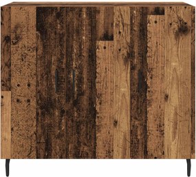 vidaXL Πλαϊνό γραφείο Παλιό ξύλο 90 x 34 x 80 εκ. Επεξεργασμένο ξύλο