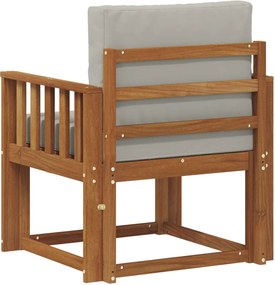 vidaXL Εξωτερικός καναπές Στερεό Ξύλο Ακακίας και Πολυεστέρ