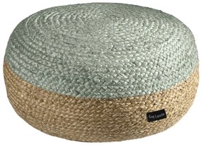 Πουφ (Φ65x30) Guy Laroche Ottoman Double Aqua