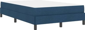 vidaXL Κρεβάτι με ελατήρια Μπλε 120 x 190 cm ύφασμα