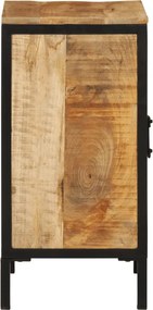 vidaXL Ντουλάπι Μπάνιου 40 x 30 x 60 εκ. Μασίφ Ξύλο Μάνγκο και Σίδηρος