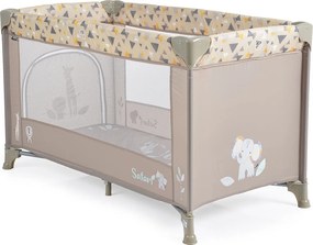Παρκοκρέβατο (0+ Μηνών/Έως 15kg) Moni Safari Beige