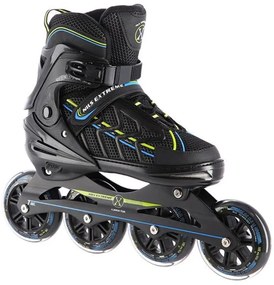 Αυξομειούμενα Πατίνια Roller NA 1128 Μαύρο/Λαχανί IN-LINE SKATES NILS EXTREME Extra Large(43-45)