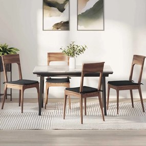 vidaXL Μαξιλάρια καθισμάτων 4 pcs Μαύρο 40 x 40 x 3 cm ύφασμα