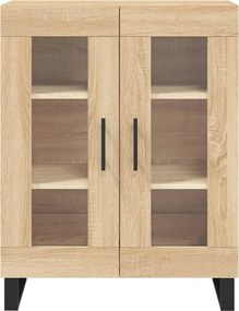vidaXL Ντουλάπι Sonoma δρυς 69,5 x 34 x 180 εκ. από Επεξεργασμένο Ξύλο