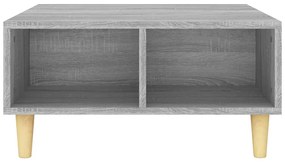 Τραπεζάκι Σαλονιού Γκρι Sonoma 60 x 60 x 30 εκ. από Μοριοσανίδα - Γκρι
