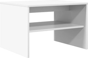 vidaXL Τραπεζάκι σαλονιού Λευκό 60 x 50 x 40 εκ Επεξεργασμένο ξύλο