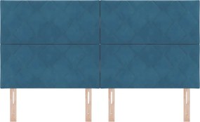 vidaXL Κεφαλάρι Σκούρο Μπλε 180 cm Βελούδο