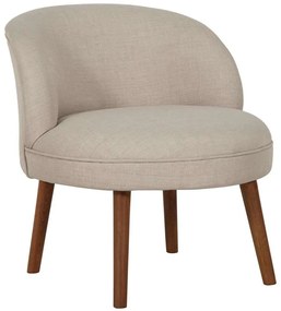 Πολυθρόνα Nice 558ZEN1131 60x67x66cm Cream Polyester,Wood